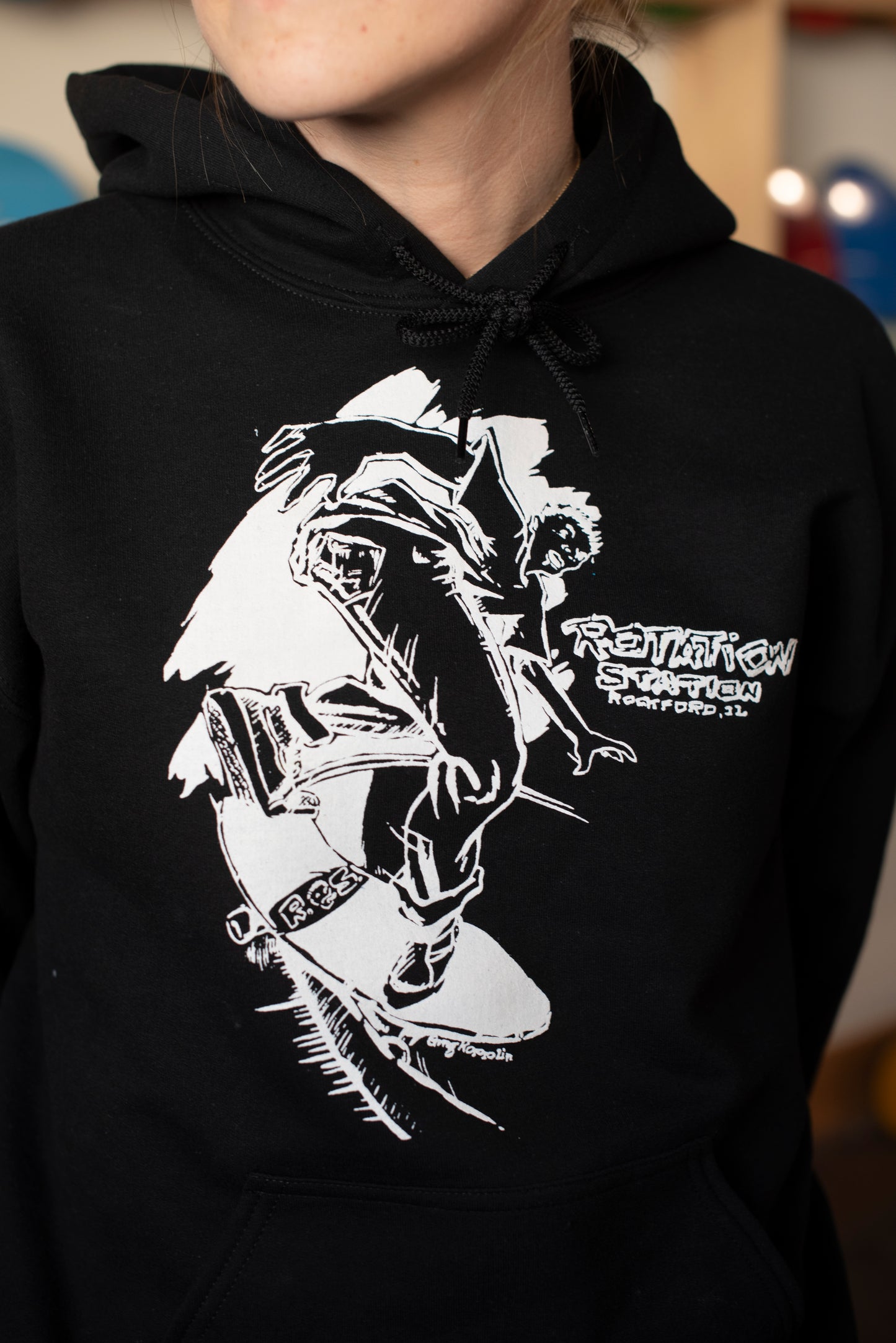 1989 Rotation Station Hoodie Black