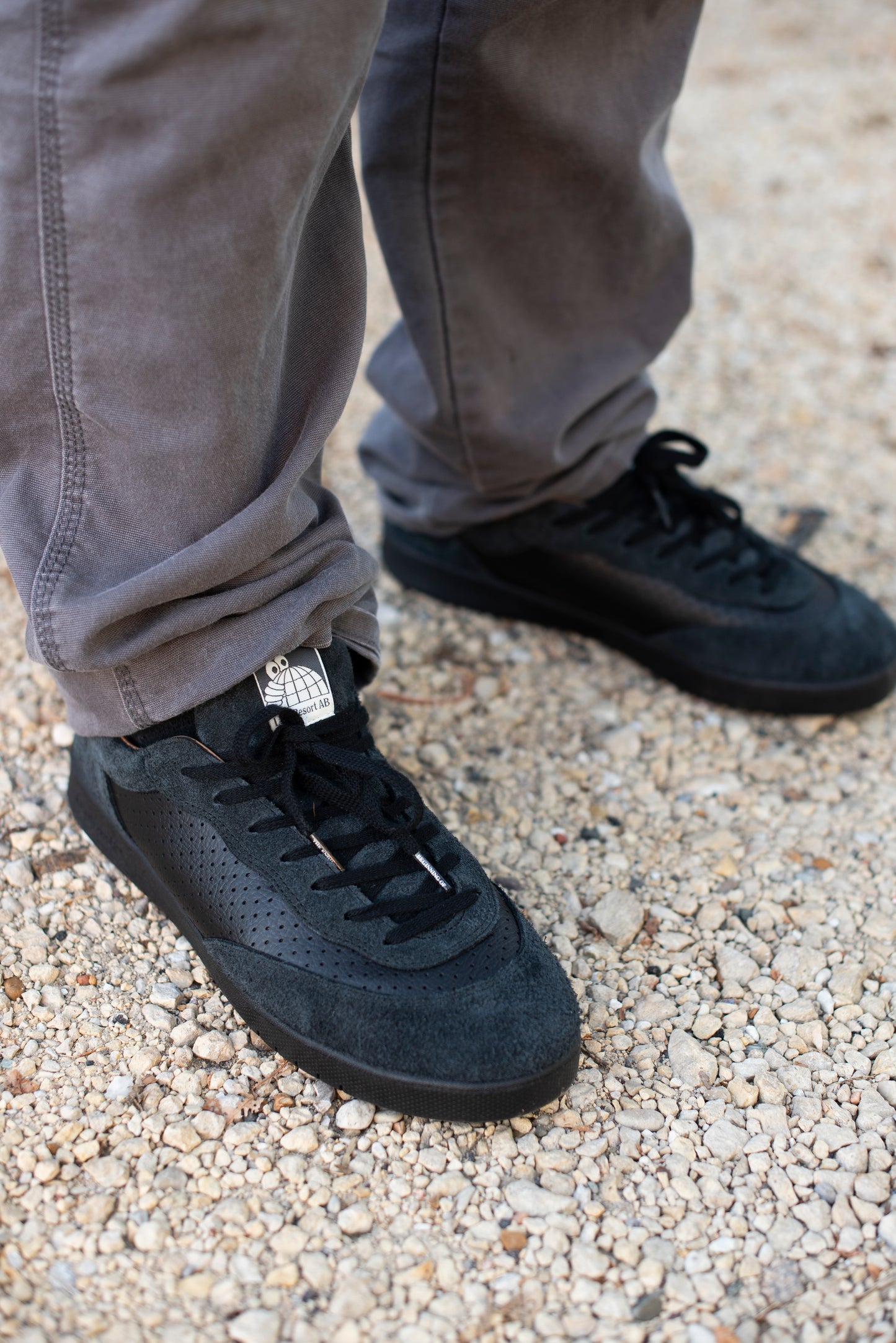 CM001 Black Perf Rough Out