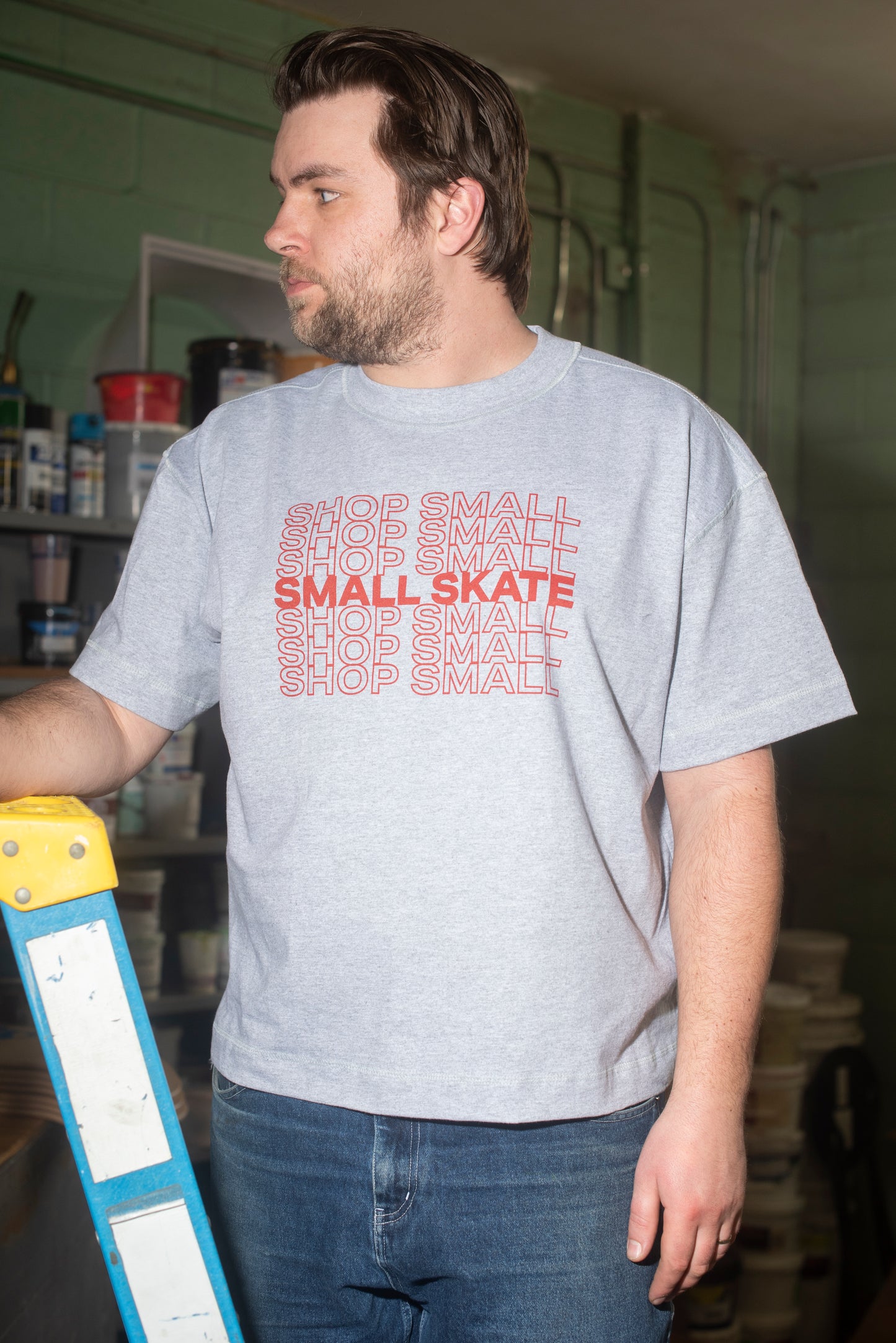 Shop Small Skate Mid Length Tee